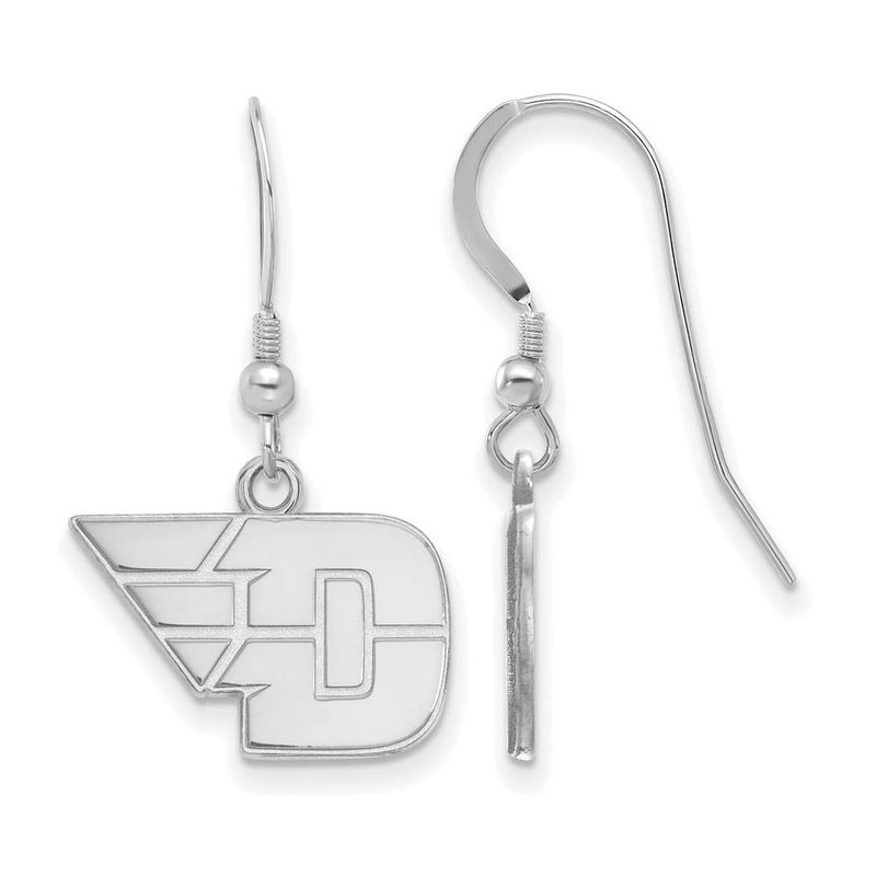 Sterling Silver University Of Dayton Small Dangle Earrings